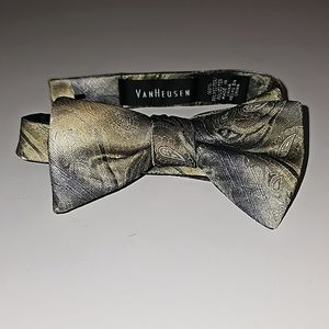VanHeusen yellow Grey black bowtie